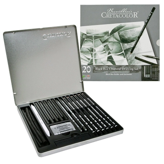 Cretacolor Musta Box Hiilisetti