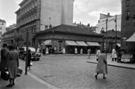 Canvas-taulu | Akustiikkataulu Aleksanterinkatu - Kluuvikatu Elannon myymälä v.1950 MV Helsingin Kaupunginmuseo 4720
