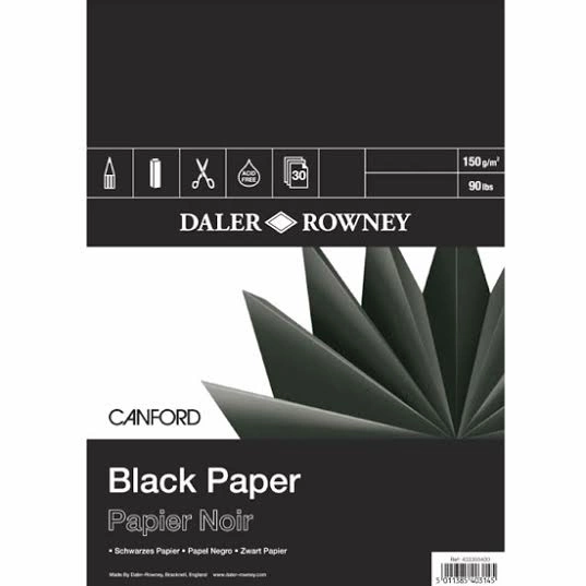 Daler-Rowney Black Paper A3