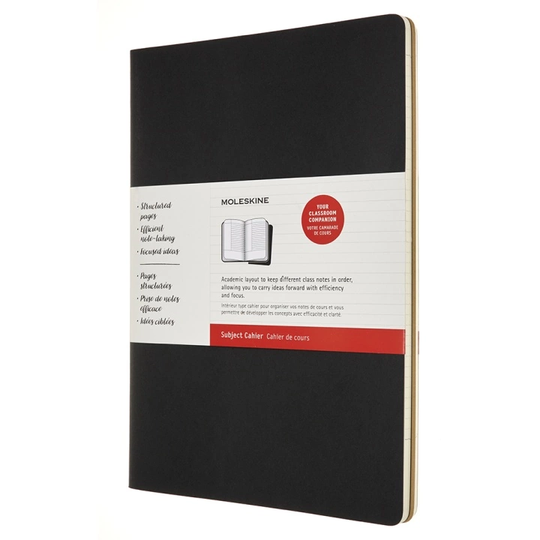 Moleskine Cahier Subject A4 Musta/Kraft Ruled